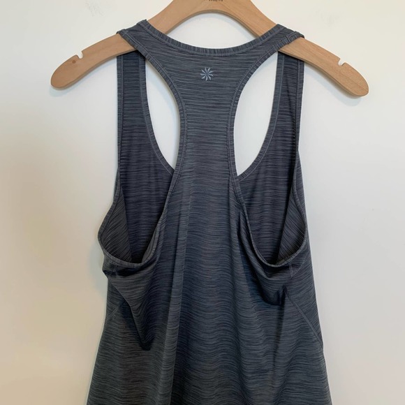 Athleta Womens Racer-back Tank Top Size Large Gray Sleeveless Athletic - Picture 13 of 15